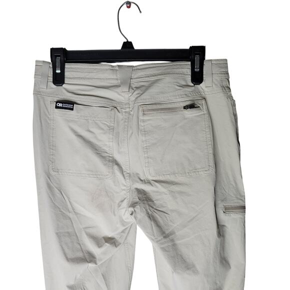 Outdoor Research Ferrosi Pants Womens Size 4 Beige Hiking Climbing UPF 50+ FLAWS - Picture 5 of 12